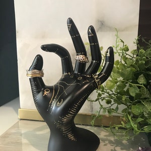 Palmistry Hand Jewelry Display Ring Holder Jewelry Storage - Etsy