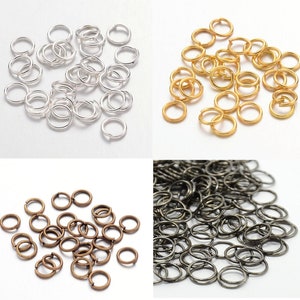 Jump Rings Silver, Gold, Antique Bronze, Gunmetal 4mm, 5mm, 6mm, 8mm, 10mm, 14mm, 16mm, 18mm, 20mm, 22mm Open Jump Rings - Unsoldered Jump