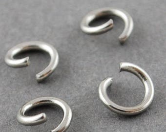 1800 Stück 5 mm dicke Edelstahl-Binderinge | Hochleistungs-Binderinge | Dicke Binderinge | 5 x 1 mm Binderinge | 18 Gauge Binderinge | 0298