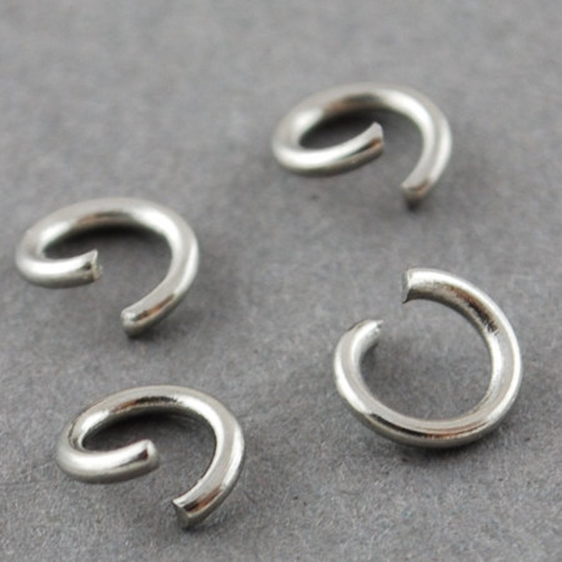 143-SS 500 Pcs 4 mm Stainless Steel Jump Rings