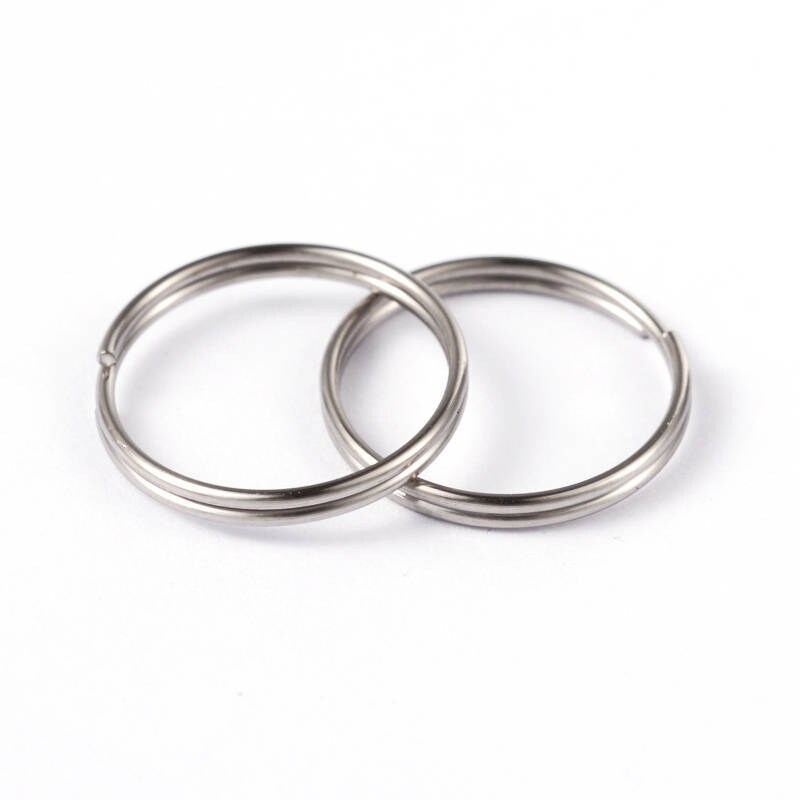 Choose Small Extra Large Keyring SPLIT RINGS Metal Nickel Hoop