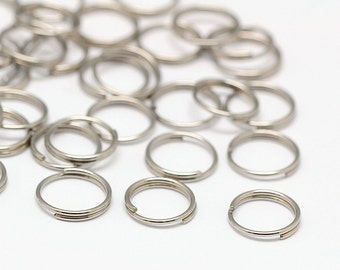 1000 Pcs 8 mm Stainless Steel Split Rings | 0145
