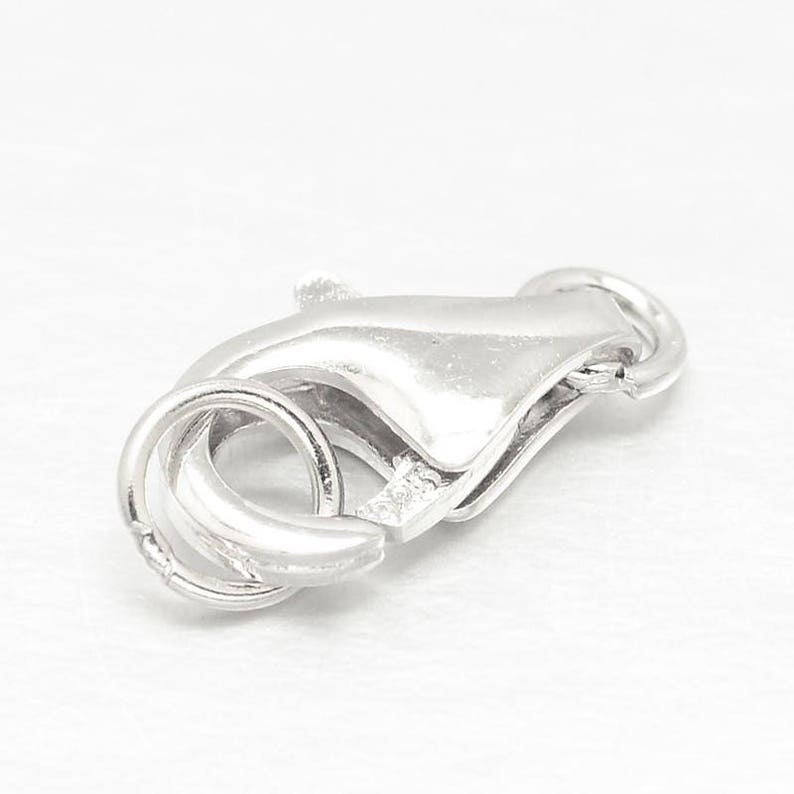 Solid 925 Sterling Silver Lobster Clasps 9 Mm up to 16 Mm Etsy UK