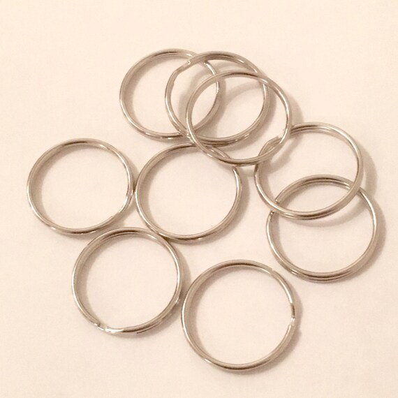 4 anillos de claves 66 X FS385 Enchapado en Oro 32 mm