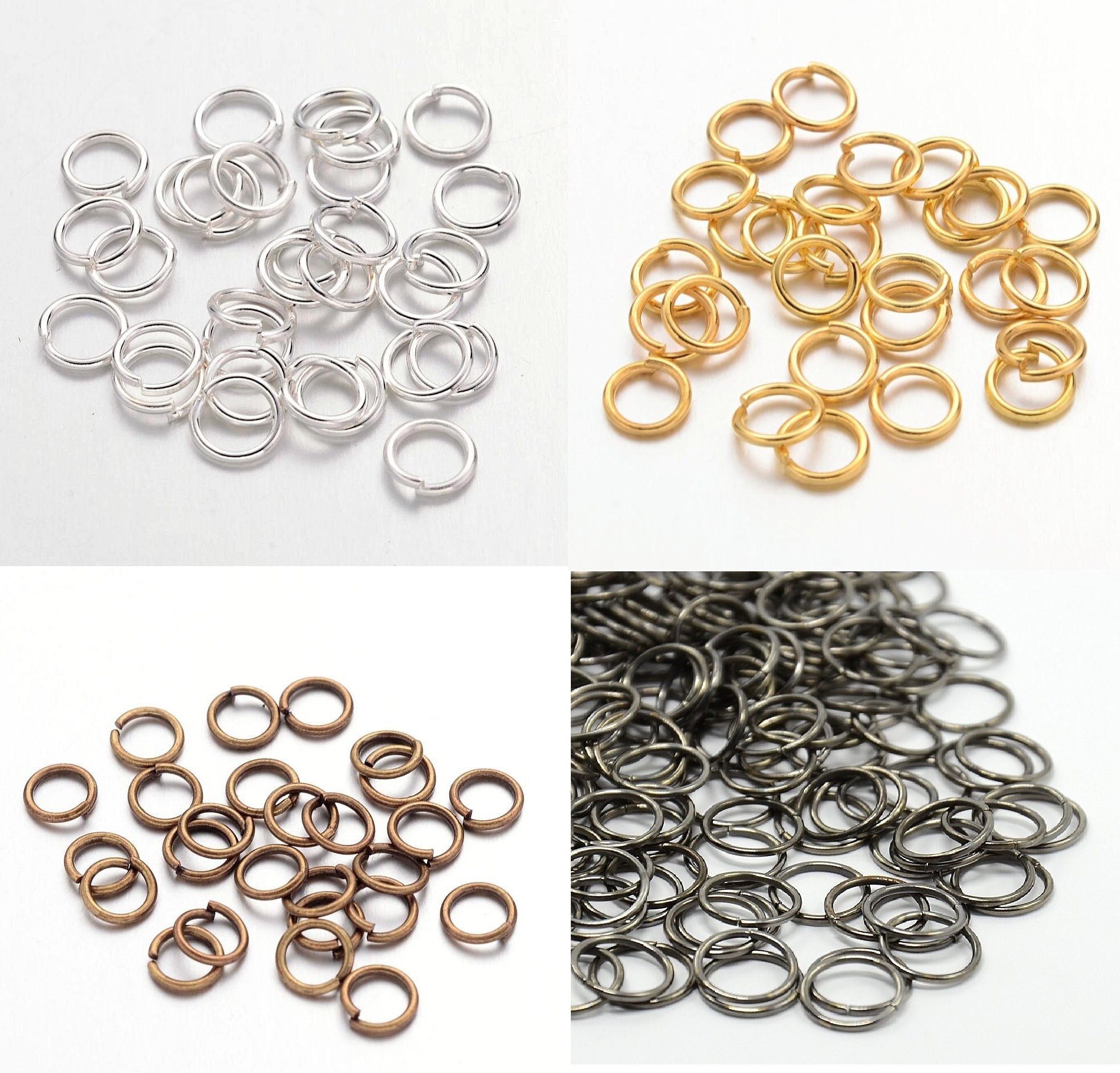 16mm Extra Large Gold Jump Rings, Thick Textured Jump Ring