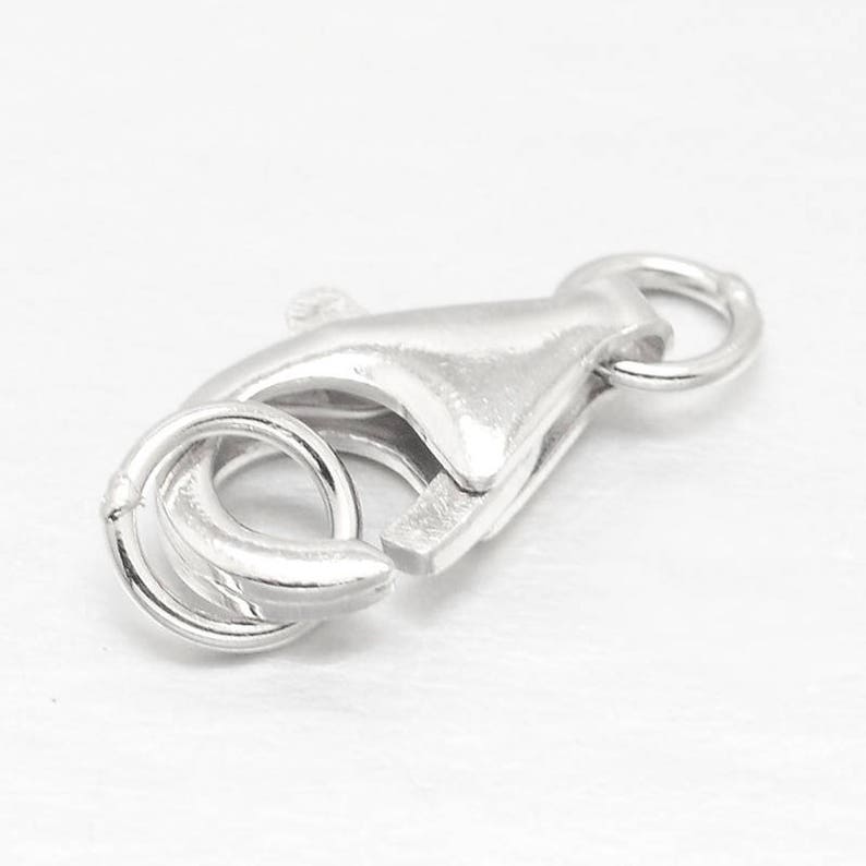 Solid 925 Sterling Silver Lobster Clasps 9 Mm up to 16 Mm Etsy UK