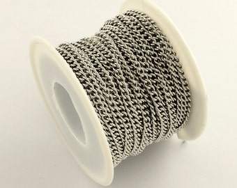 10 metre reel 4 mm Stainless Steel Curb Chain 304 Grade | 279-SS