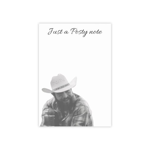 Post Malone Post-it® Note Pad Style #4 / Just a Posty Note / Post Malone