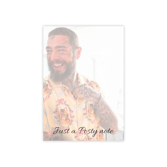 Post Malone Post-it® Note Pad Style #3 / Just a Posty Note / Post Malone
