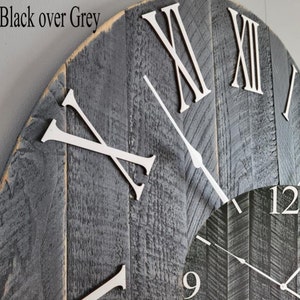 Large Wall Clock / 18&quot; - 42&quot; / Farmhouse Clock / Oversized wall clock