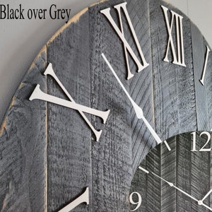 Large Wall Clock / 18" - 42" / Farmhouse Clock / Oversized wall clock