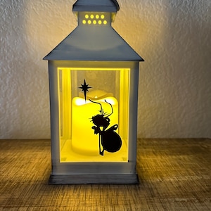 Princess and the Frog inspired large lantern; lightning bug and star