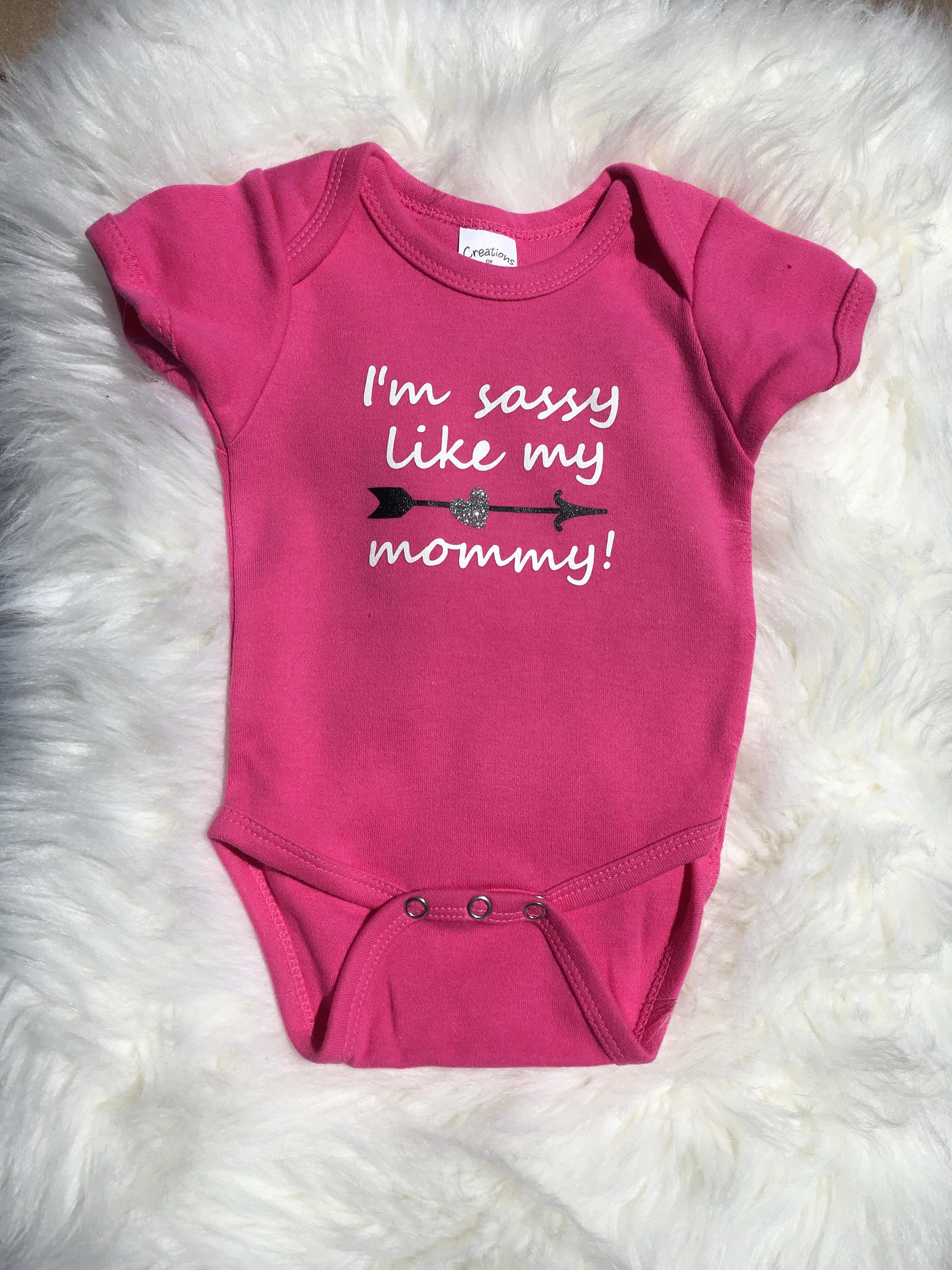 Sassy like my mommy shirt sassy shirt baby girl shirt Etsy