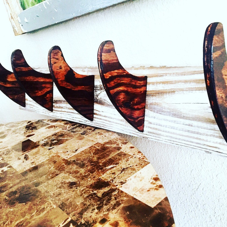 Surfboard Fin Towel/hat Rack Etsy