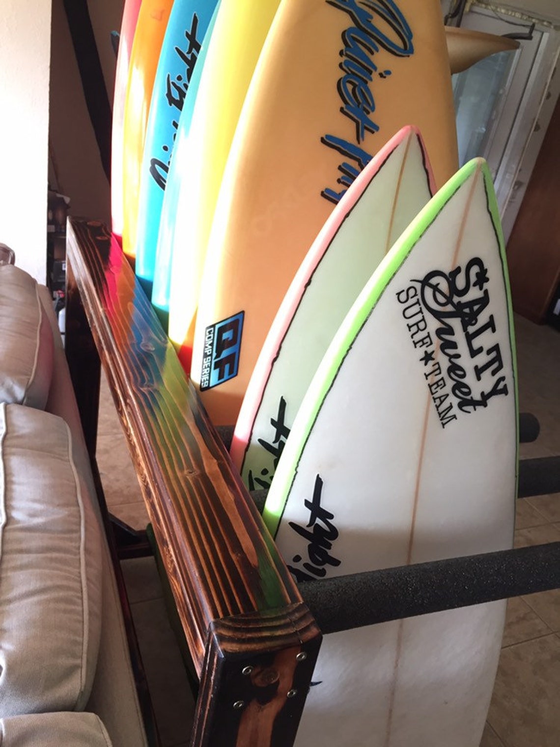 Cork vertical surfboard rack Cork base Etsy