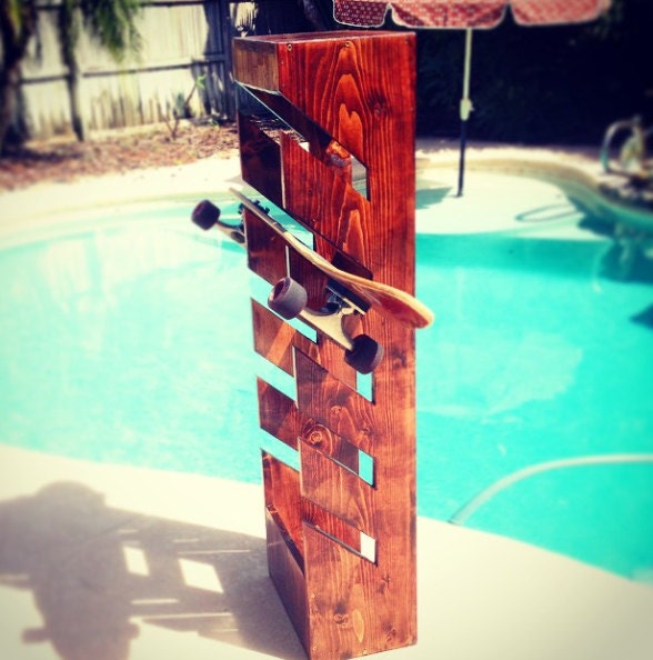 Skateboard Rack/shelf Storage snowboard, Wakeboard Etsy