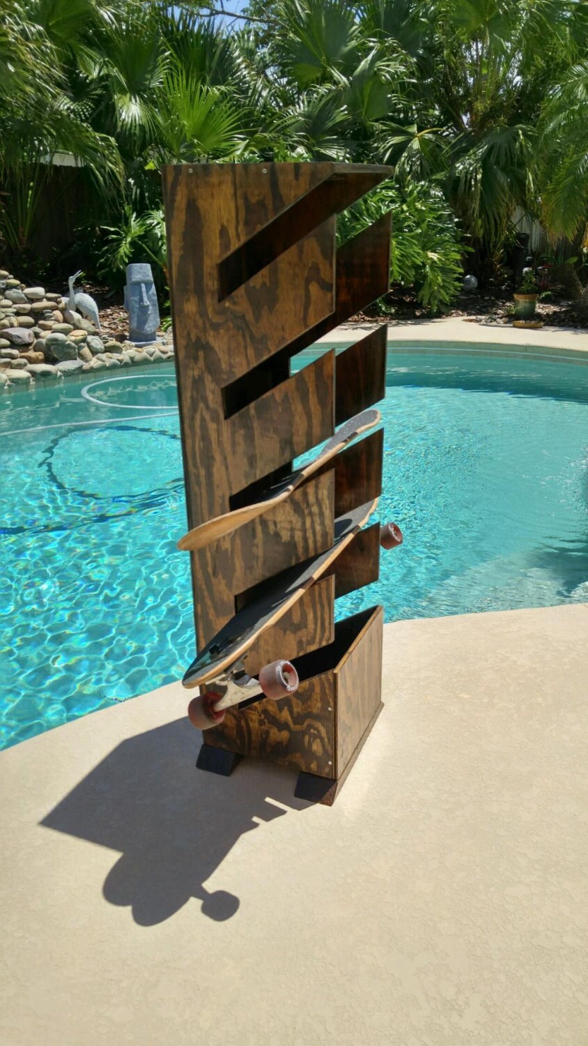 Skateboard Rack/shelf Storage snowboard, Wakeboard Etsy