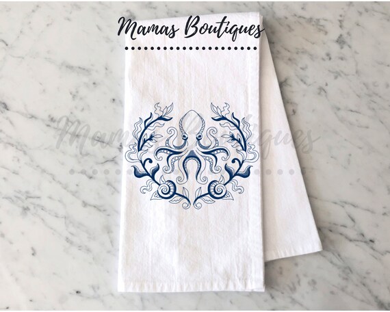 Coastal Beach Towels Set - 'I Love You To The Beach And Back' Nautical Hand Towels, 16x24 Inches - View #10