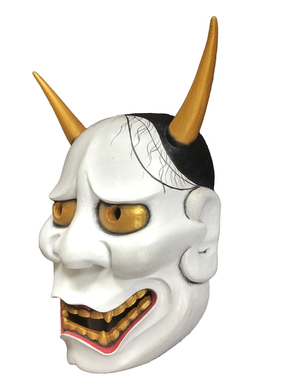 能面 般若(はんにゃ) 木彫り 手彫り 般若 お面 能面 魔除け はんにゃ 木製 木彫り - メルカリ
