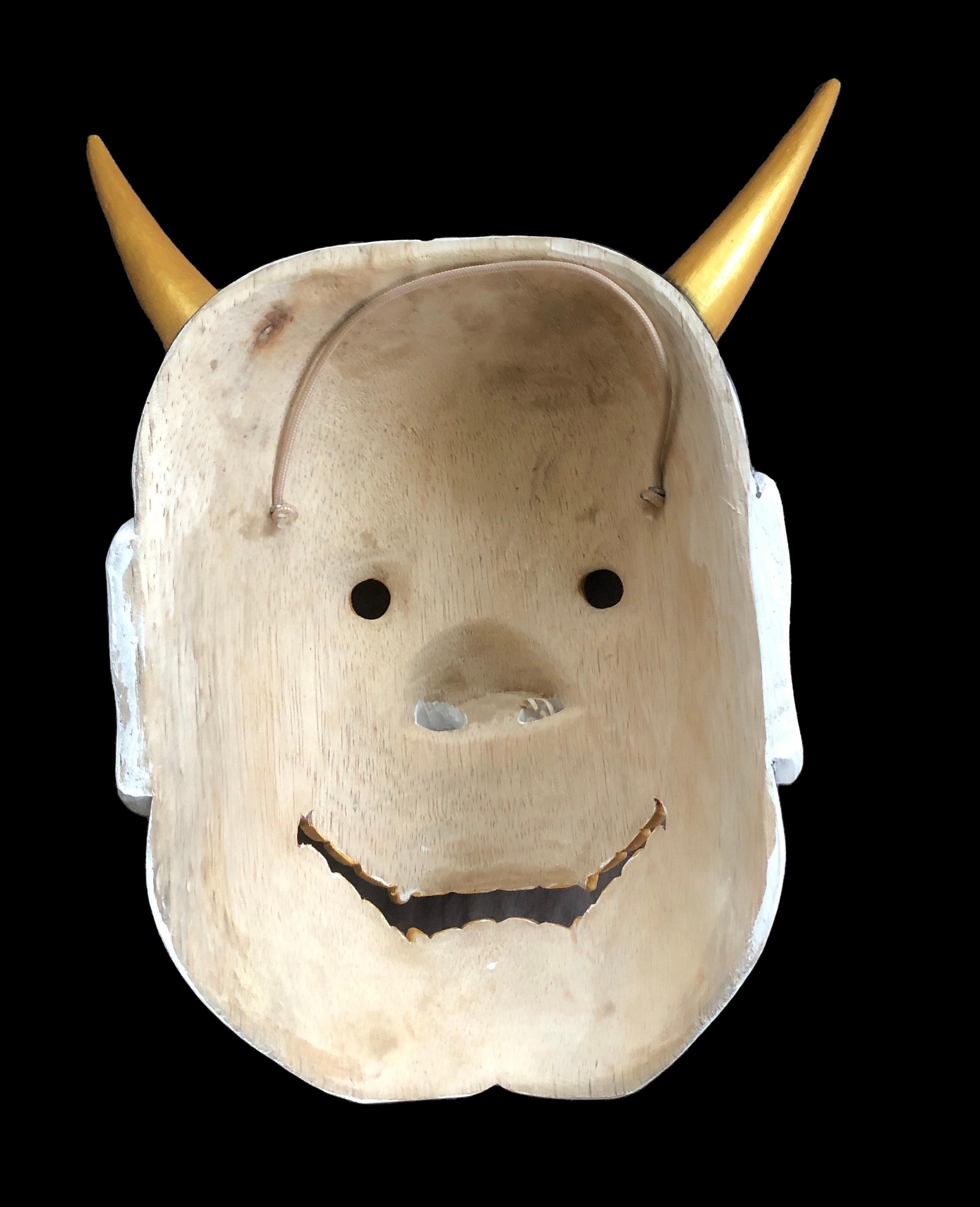 般若の能面｜鬼の面｜手彫り・手描きの木製｜伝統演劇の複製｜博物館