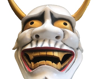 般若の能面｜鬼の面｜手彫り・手描きの木製｜伝統演劇の複製｜博物館