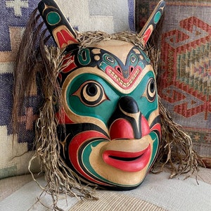 Killer Whale Mask Orca Native American Shaman's Ceremonial Hand Carved ...