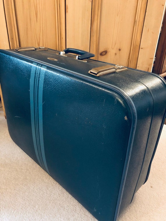 antler blue suitcase