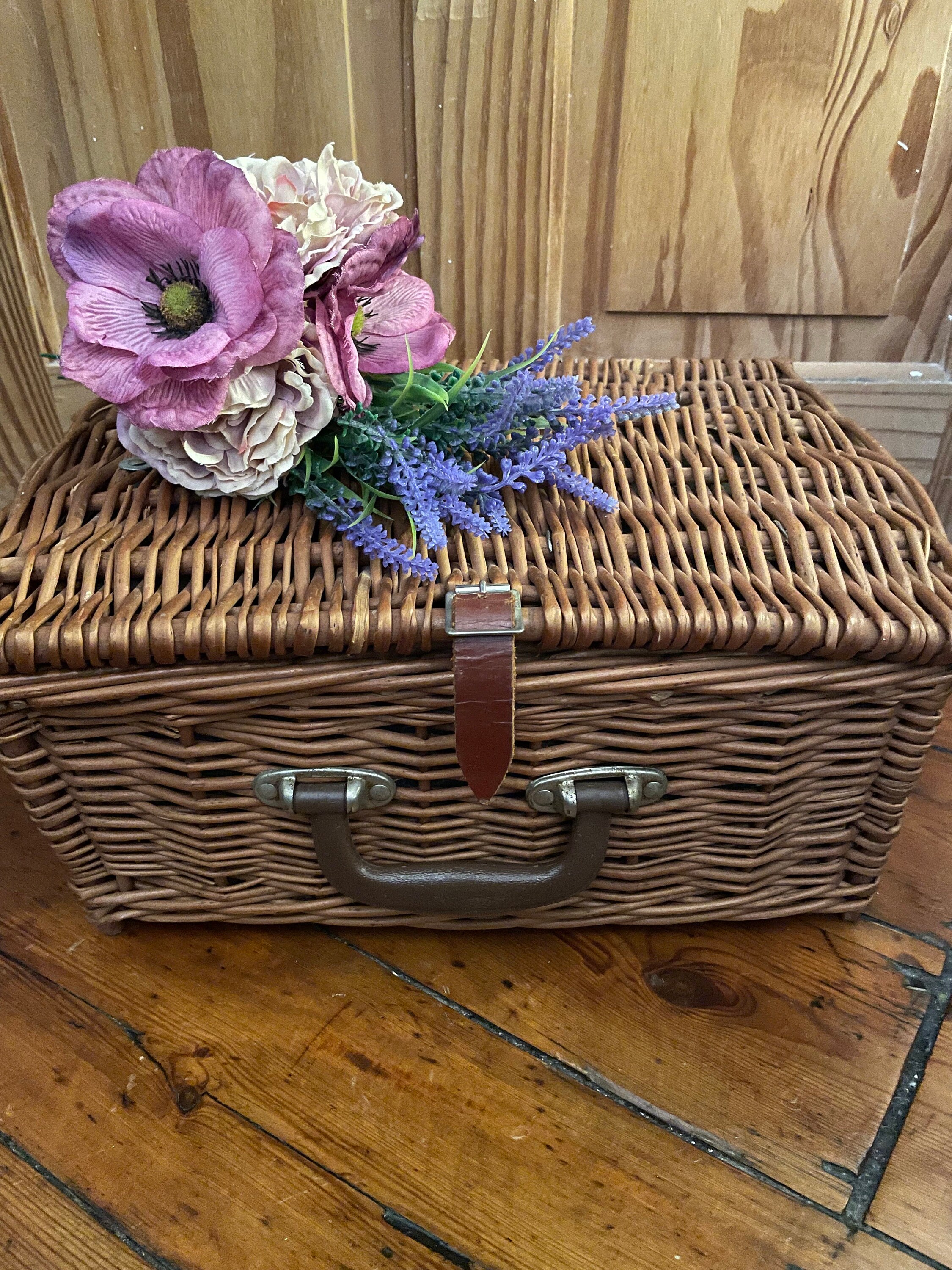 小物入れ BREXTON COLLECTION Vintage Petite Brexton Picnic Hamper - Etsy