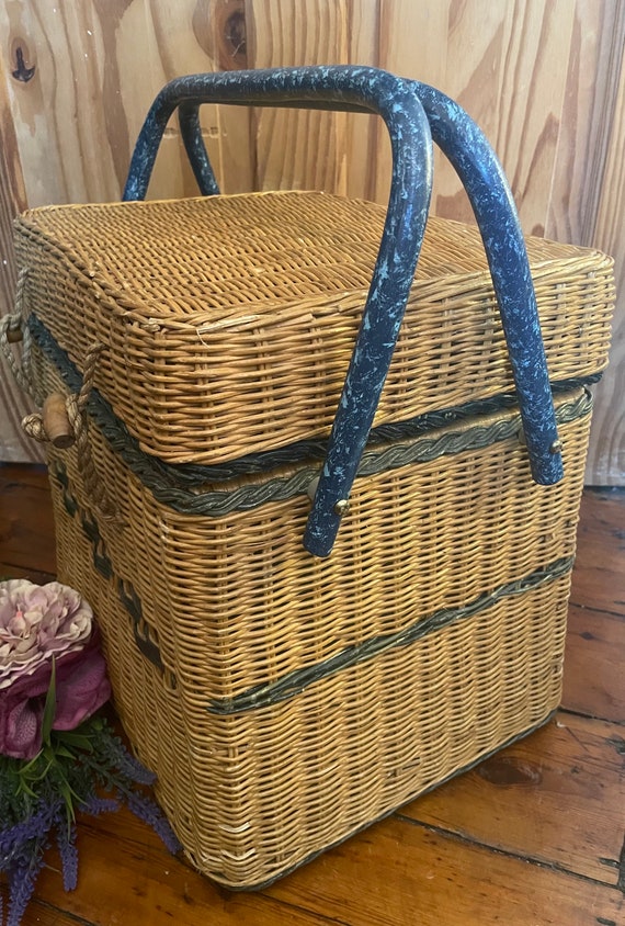 美品　Vintage picnic basket Vintage Picnic Basket - Ports of Call by Jeff Banks - Etsy UK