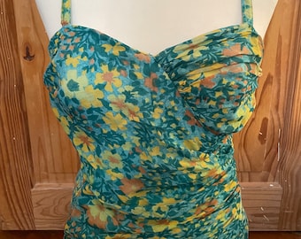 Vintage Sea B Floral Swimsuit