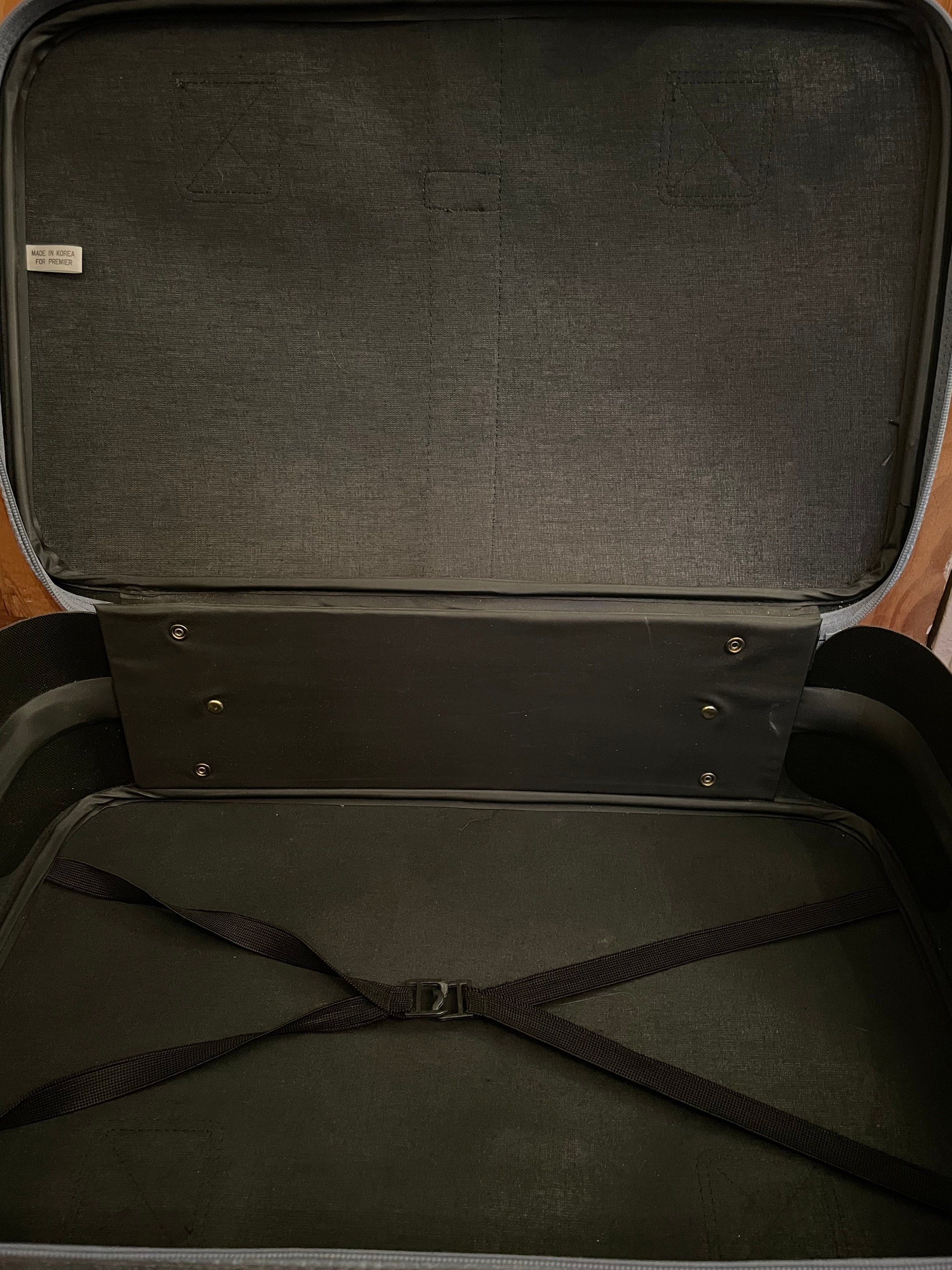 Sac De Nuit Vintage Carlton – Cabine, Toile Verte, Compartiments (pas De Bandoulière)