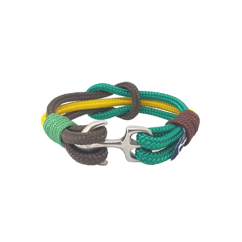 Ezio Nautical Rope Bracelet, Unisex Bracelet, Braided Rope Bracelet, Shackle Bracelet , Surfer Bracelet image 1