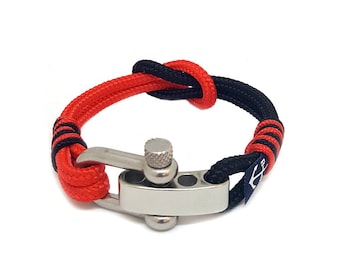 Bran Marion Nautical Bracelet Adjustable | Bracelet manille | bracelet nautique | pulsera hombre | Schäkel Armband