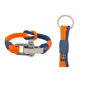 Katalanskt nautiskt handgjort armband och nyckelring BM