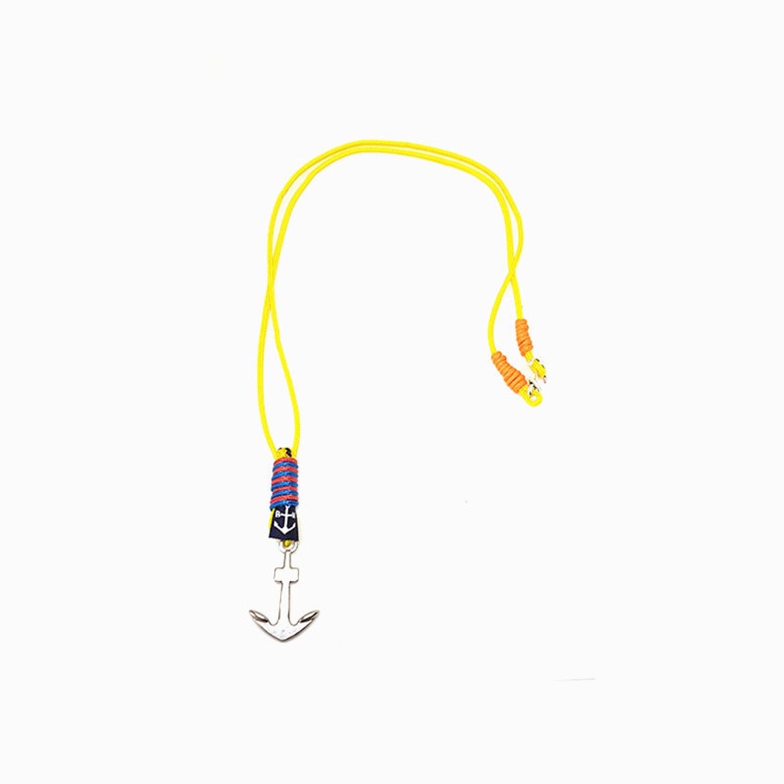 Buddhist Anchor Necklace Anchor Cord Necklace Anchor Rope Etsy
