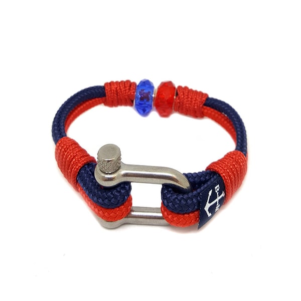 Bran Marion Ticino Nautical Bracelet  | Handmade in Ireland | Unisex Bracelet | schackel armband | Schnur Armband