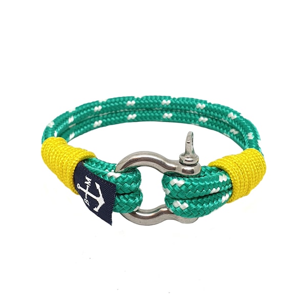 Slaine Nautical Bracelet by Bran Marion | Handmade in Ireland | Unisex Bracelet | schackel armband | Schnur Armband