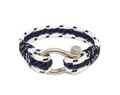 Nautical Rope Bracelet, Bran Marion Estonia, Stainless Steel Shackle