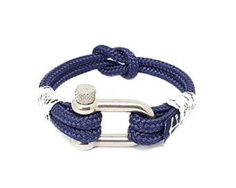 Nautical Bracelet , Men's Bracelet, Shackle Bracelet , Nautical Rope Bracelet , Handmade in Ireland