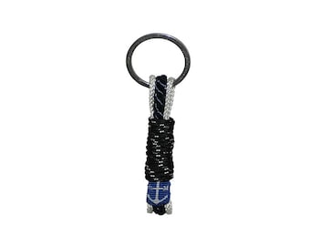 Chaveiro de corda náutica, chaveiro de marinheiro feito à mão
