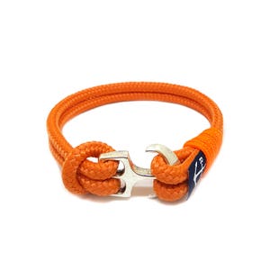 Ankerarmband van Bran Marion - Orange Rope Bracelet - Nautical Bracelet - Sailor Bracelet
