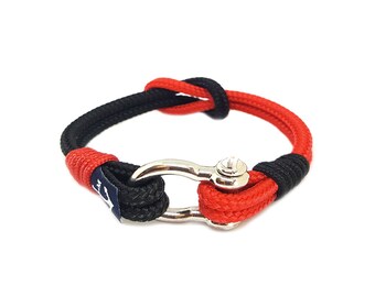 Black-Red Nautical Bracelet BM