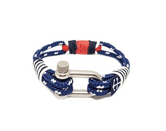 Australien nautischen Seil Armband, Unisex Armband, Sailor Armband, Schäkel Armband, Surfer Armband