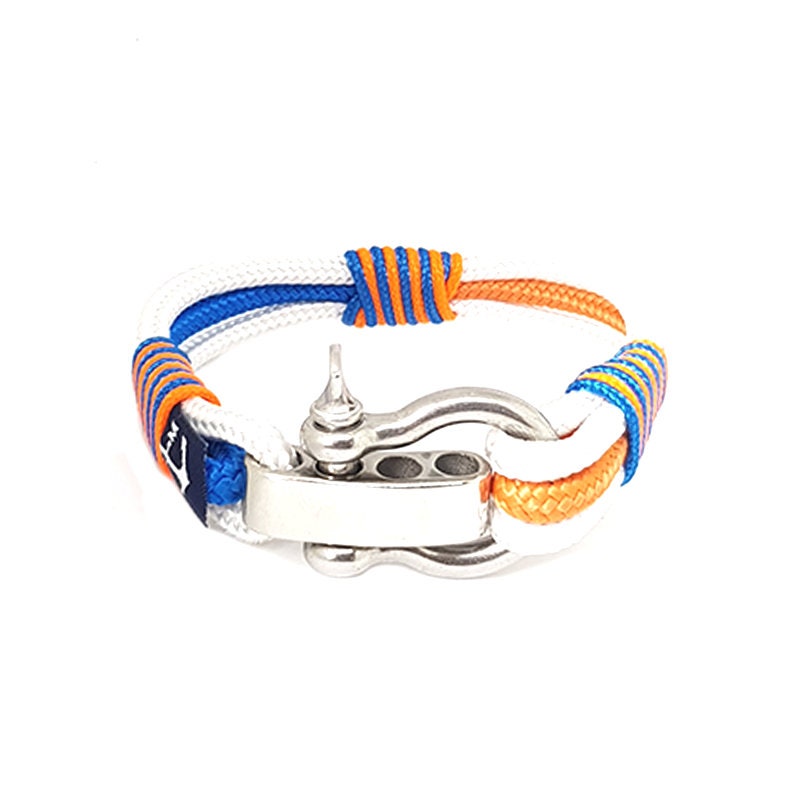 Jolly Roger Adjustable Shackle Nautical Bracelet by Bran | Etsy