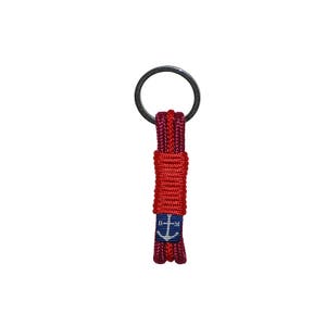 Porte-clés de corde rouge et bourguignonne par Bran Marion, Porte-clés personnalisés, Porte-clés exclusifs, Porte-clés de moto,