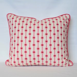 Pillow cover - Dot design - Pink and White - Pindler Fabrics &quot;Jelly Bean&quot;