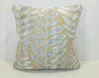 Saffron Sashi Self Piped Cushion Cover Throw Pillow Designer Home Decor Designers Guild