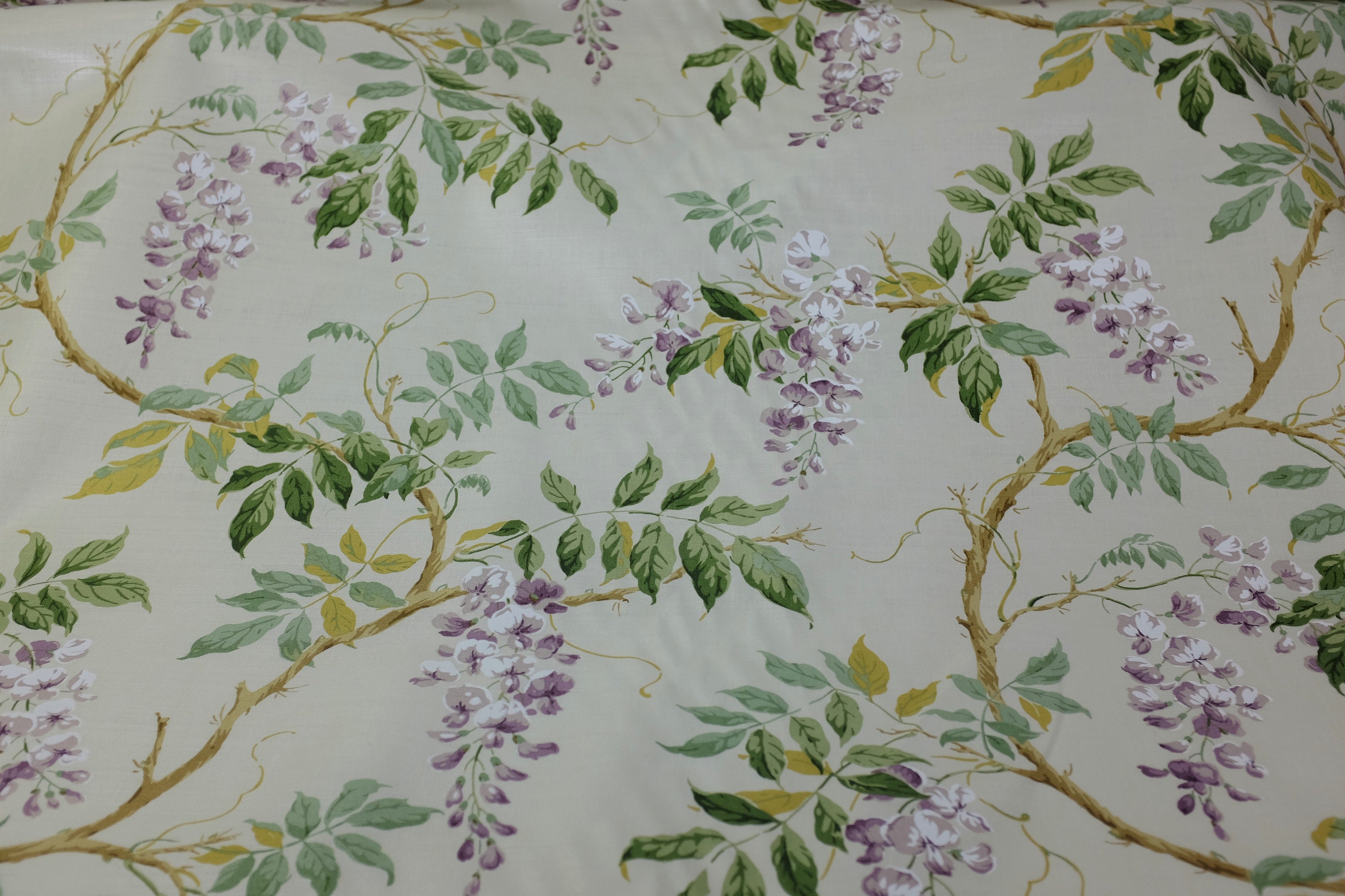 Fabric Remnant - Printed Floral Fabric - Colefax and Fowler