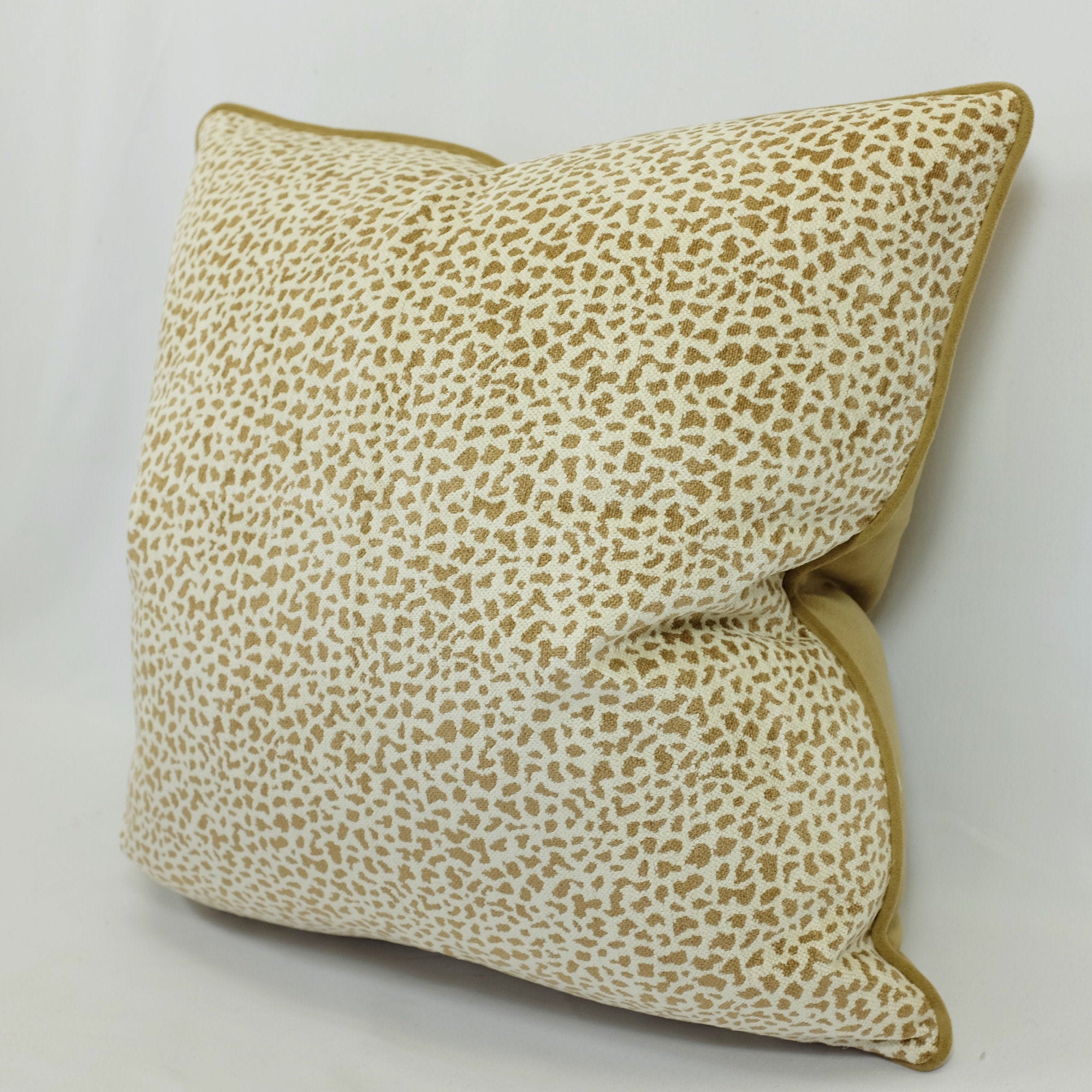 Pillow Cover - SIMBA by Clarencehouse Fabrics - Color Beige - Etsy