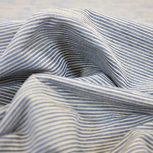 Fabric by the yard - Robert Allen - GOLDEN SLUMBER - in color blue/off-white